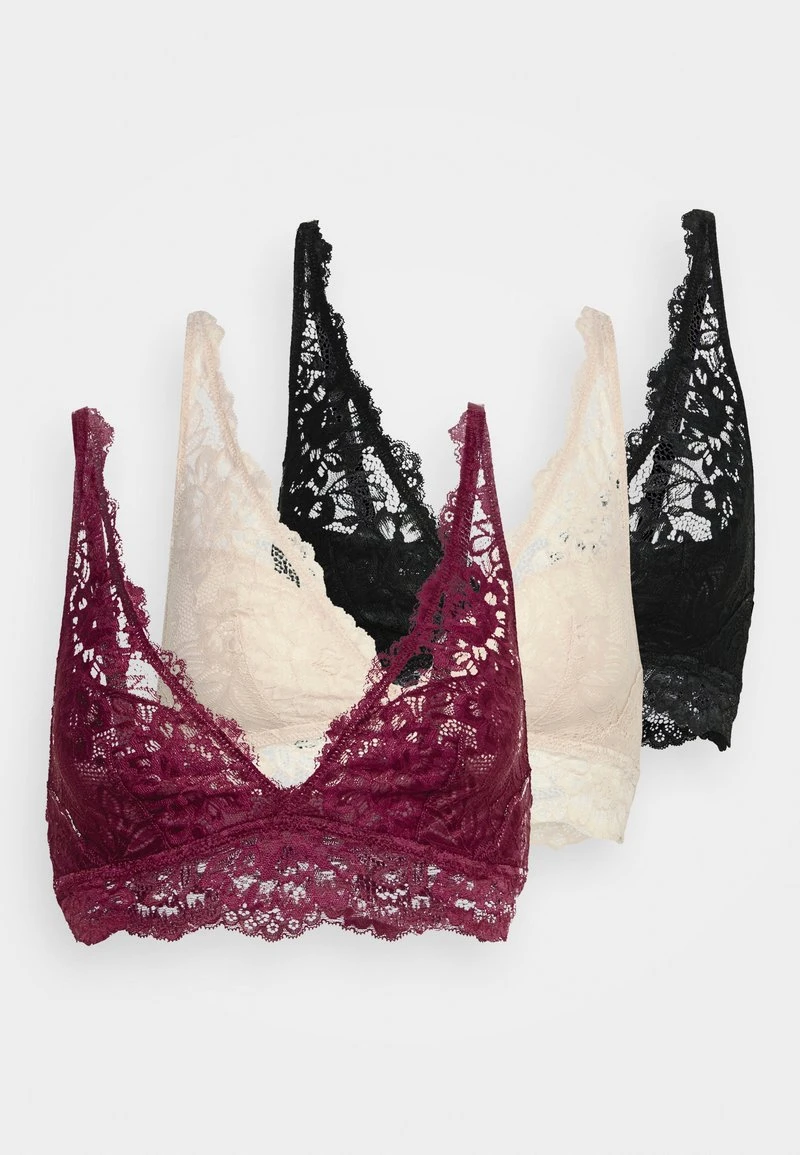 Presupuesto 🌟 Anna Field 3PP BRALETTE - Top - Black/beige/dark Red, Mujer 🥰 8 Presupuesto 🌟 Anna Field 3PP BRALETTE - Top - Black/beige/dark Red, Mujer 🥰 - Imagen 6