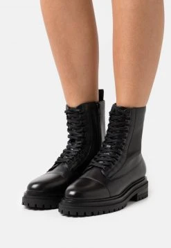 Lo mas barato 👍 Anna Field Botines Con Cordones - Black, Mujer ✨