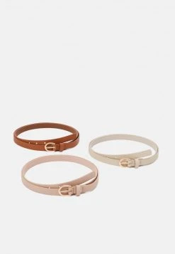 Promoción ✔️ Anna Field 3 PACK - Cinturón - Cognac/beige /pink, Mujer ✨