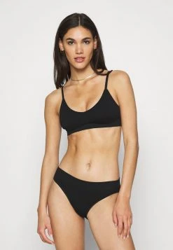 Mejor precio ⌛ Anna Field Rib Seamless Set - Top - Black, Mujer 🔥