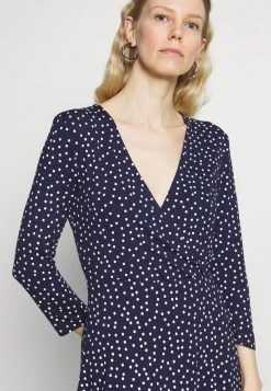 Descuento ⌛ Anna Field Quarter Sleeves Wrap Mini Dress - Vestido Ligero - Dark Blue/white, Mujer 🤩 -Elegancia Femenina Tienda 84c988ca0fac4717aa6a05ab66c76c16