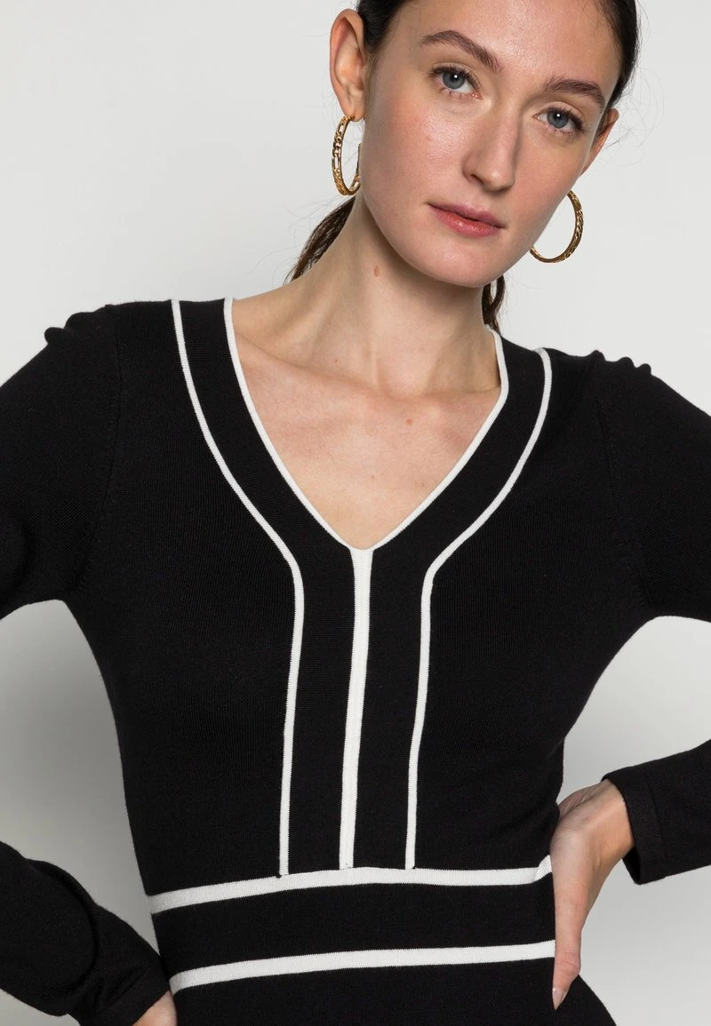 ofertas 😀 Anna Field V NECKLINE CONTRAST COLOR DRESS - Vestido De Punto - Black/white, Mujer ❤️ 7 ofertas 😀 Anna Field V NECKLINE CONTRAST COLOR DRESS - Vestido De Punto - Black/white, Mujer ❤️ - Imagen 5
