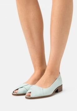 ofertas 💯 Anna Field LEATHER - Bailarinas Peeptoe - Light Blue, Mujer 👍