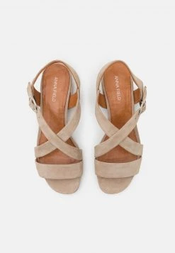 Barato ✨ Anna Field LEATHER - 🤩 Sandalias - Grey, Mujer ⌛ -Elegancia Femenina Tienda 9634364382614164901f224879246551