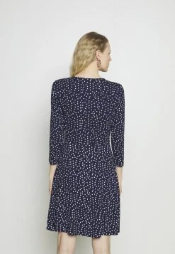 Descuento ⌛ Anna Field Quarter Sleeves Wrap Mini Dress - Vestido Ligero - Dark Blue/white, Mujer 🤩 -Elegancia Femenina Tienda 999873dff9ba46c0a830211fa99cc0d0