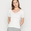 Nuevo ❤️ Anna Field Camiseta Básica - White, Mujer ❤️ -Elegancia Femenina Tienda 9e4d8842877d44a48db4a56558b8ecc7