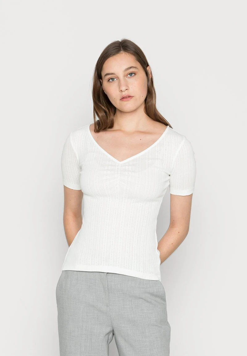 Nuevo ❤️ Anna Field Camiseta Básica - White, Mujer ❤️ 3 Nuevo ❤️ Anna Field Camiseta Básica - White, Mujer ❤️