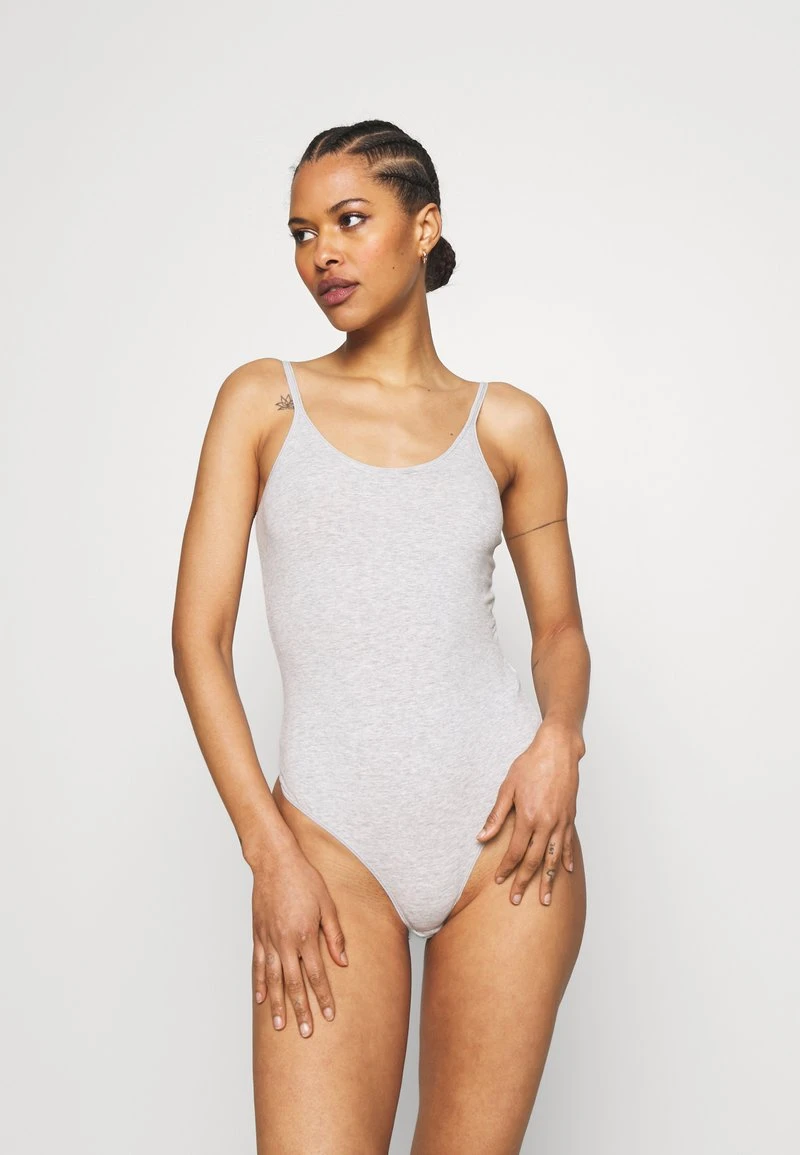 mejor venta ❤️ Anna Field 2PP STRING BODY - Body - White/mottled Light Grey, Mujer ⌛ 4 mejor venta ❤️ Anna Field 2PP STRING BODY - Body - White/mottled Light Grey, Mujer ⌛ - Imagen 2
