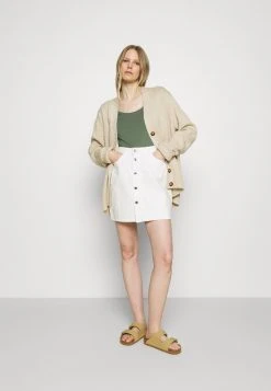 Comprar 🔥 Anna Field 3 PACK - Camiseta Básica - White/mottled Light Grey/light Green, Mujer 😍