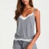Comprar ⌛ Anna Field SARAH SHORT PJ SET WITH CROCHET LACE - Pijama - Off-white/dark Blue, Mujer 😉