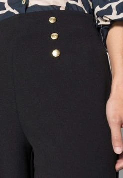 Nuevo ✨ Anna Field BUTTON WAIST WIDE LEG PANTS - Pantalones - Black, Mujer 🥰 -Elegancia Femenina Tienda a902e981e26547c7aee866b4d1f87e93