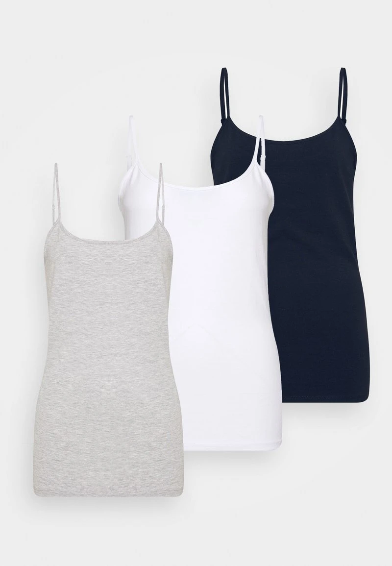 Toma de corriente ✔️ Anna Field 3er PACK - Top - White/navy/light Grey, Mujer 😀 8 Toma de corriente ✔️ Anna Field 3er PACK - Top - White/navy/light Grey, Mujer 😀 - Imagen 6