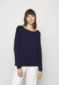 Toma de corriente ⌛ Anna Field RELAXED BOAT NECK - Jersey De Punto - Dark Blue, Mujer 🎁