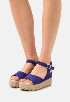Las mejores reseñas de 💯 Anna Field LEATHER - Sandalias De Cuña - Dark Blue, Mujer 🛒