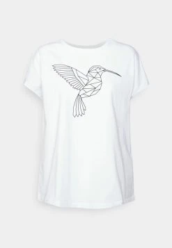 Gran venta 😀 Anna Field FRANCESCA GEOMETRIC BRID TEE - Camiseta Estampada - White, Mujer 🧨