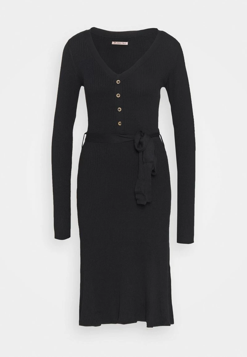 Venta al por mayor 🎉 Anna Field Vestido De Punto - Black, Mujer 😍 7 Venta al por mayor 🎉 Anna Field Vestido De Punto - Black, Mujer 😍 - Imagen 5