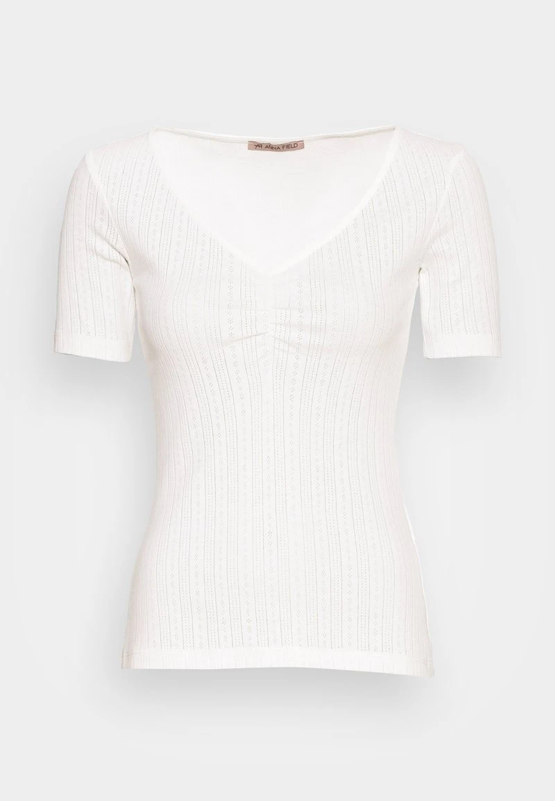 Nuevo ❤️ Anna Field Camiseta Básica - White, Mujer ❤️ 6 Nuevo ❤️ Anna Field Camiseta Básica - White, Mujer ❤️ - Imagen 4