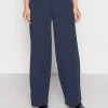 Las mejores reseñas de 🤩 Anna Field BUTTON WAIST WIDE LEG PANTS - Pantalones - Dark Blue, Mujer 🤩
