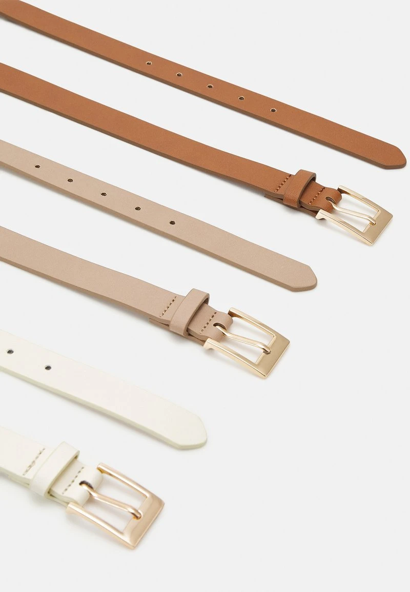 mejor venta ⭐ Anna Field 3 PACK - Cinturón - Cognac/off-white, Mujer ⌛ 4 mejor venta ⭐ Anna Field 3 PACK - Cinturón - Cognac/off-white, Mujer ⌛ - Imagen 2