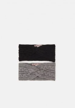 Venta express ✔️ Anna Field 2 PACK - Orejeras - Black/grey, Mujer ✨