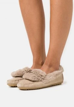 Venta al por mayor ⌛ Anna Field COMFORT LEATHER - Pantuflas - Beige, Mujer ⭐
