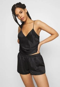Presupuesto ⌛ Anna Field SIMPLE SATIN SHORT SET - Pijama - Black, Mujer ❤️ -Elegancia Femenina Tienda bf9abd9ea6a24dcb9383c9f8cd7f5605