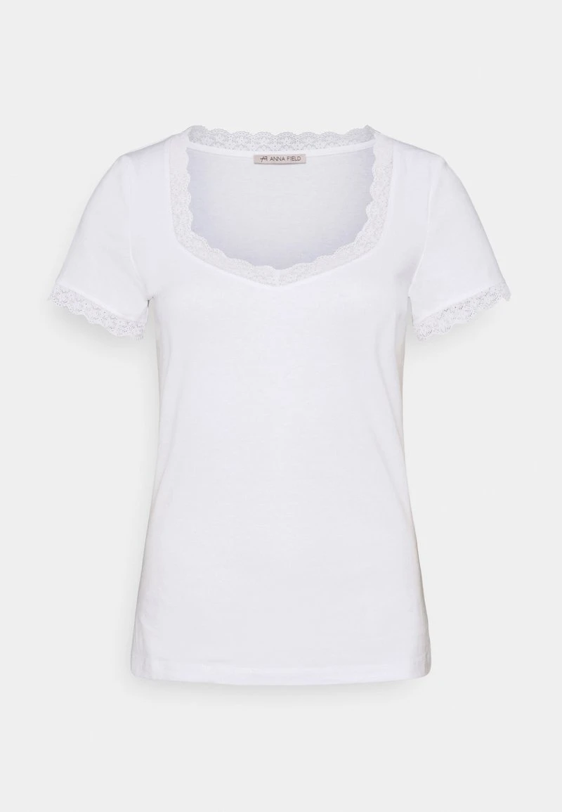 Cupón ⌛ Anna Field Camiseta Básica - White, Mujer 🤩 6 Cupón ⌛ Anna Field Camiseta Básica - White, Mujer 🤩 - Imagen 4