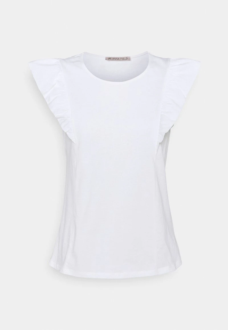 mejor venta 🔥 Anna Field Camiseta Básica - White, Mujer ✔️ 3 mejor venta 🔥 Anna Field Camiseta Básica - White, Mujer ✔️