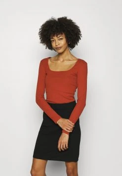 Toma de corriente ✔️ Anna Field Camiseta De Manga Larga - Brown, Mujer ❤️