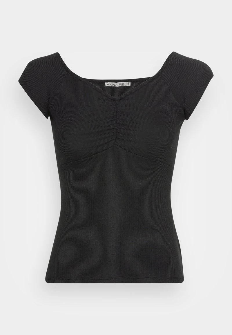 Cupón 🧨 Anna Field GATHERED BUST ROMANTIC TOP - Camiseta Básica - Black, Mujer ❤️ 6 Cupón 🧨 Anna Field GATHERED BUST ROMANTIC TOP - Camiseta Básica - Black, Mujer ❤️ - Imagen 4