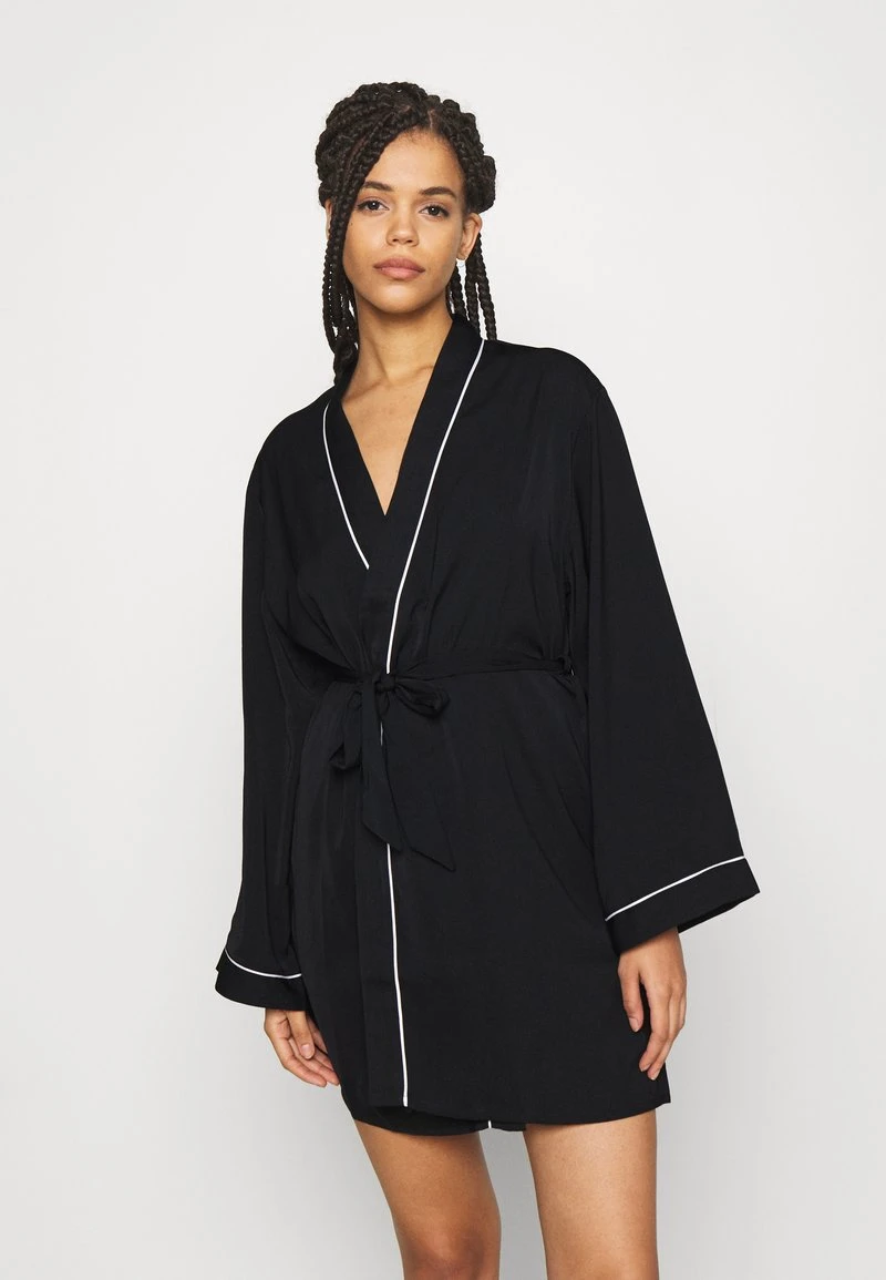 Toma de corriente 👏 Anna Field AMANDA SATIN DRESSING GOWN - Albornoz - Black, Mujer 👏 3 Toma de corriente 👏 Anna Field AMANDA SATIN DRESSING GOWN - Albornoz - Black, Mujer 👏