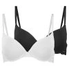 10 mejores 🥰 Anna Field NADINE 2PP TSHIRT BRA PLAIN MICRO W LACE WING - Sujetador Básico - Black/white, Mujer ❤️