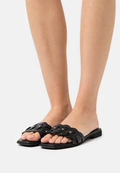 Mejor trato ⭐ Anna Field LEATHER - ⭐ Sandalias Planas - Black, Mujer 🔥