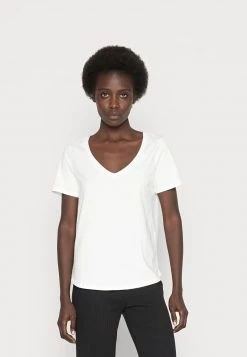 Toma de corriente ⌛ Anna Field Camiseta Básica - White, Mujer ⌛