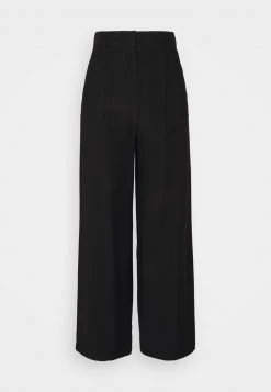 Mejor trato 😀 Anna Field Basic Wide Leg Pants - Pantalones - Black, Mujer 👍