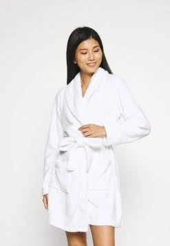 Toma de corriente ✔️ Anna Field LADIES PLUSH BATHROBE - Albornoz - White, Mujer 💯