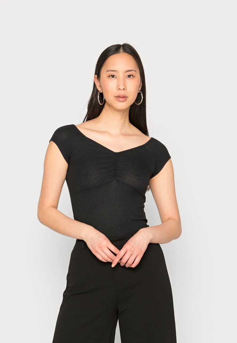 Cupón 🧨 Anna Field GATHERED BUST ROMANTIC TOP - Camiseta Básica - Black, Mujer ❤️ 3 Cupón 🧨 Anna Field GATHERED BUST ROMANTIC TOP - Camiseta Básica - Black, Mujer ❤️