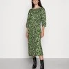 ofertas ⭐ Anna Field Quarter Sleeves Elevated Casual Midi Dress - Vestido Informal - Black/green, Mujer 🛒