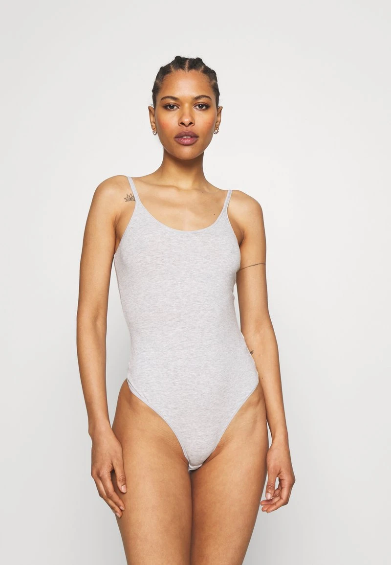 mejor venta ❤️ Anna Field 2PP STRING BODY - Body - White/mottled Light Grey, Mujer ⌛ 3 mejor venta ❤️ Anna Field 2PP STRING BODY - Body - White/mottled Light Grey, Mujer ⌛