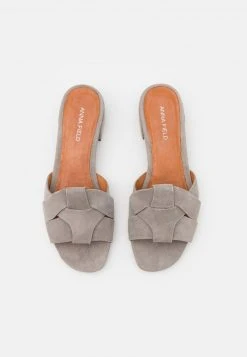 Para estrenar ✨ Anna Field LEATHER - 🤩 Sandalias Planas - Grey, Mujer 🎉 -Elegancia Femenina Tienda e2632b9a4ce94ca184f2eff7c1148812