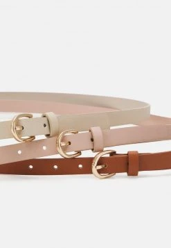 Promoción ✔️ Anna Field 3 PACK - Cinturón - Cognac/beige /pink, Mujer ✨ -Elegancia Femenina Tienda e2ae15511504463ba0f3760b7b33d626