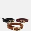 Presupuesto 🔔 Anna Field 3 PACK - Cinturón - Black /bordeaux/cognac, Mujer ❤️ -Elegancia Femenina Tienda e45144c762754775889e75209c7a1425