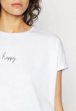 Toma de corriente 👍 Anna Field Camiseta Básica - White, Mujer 😉 -Elegancia Femenina Tienda e4fe70bcfbf5479b899dff7518a645e2