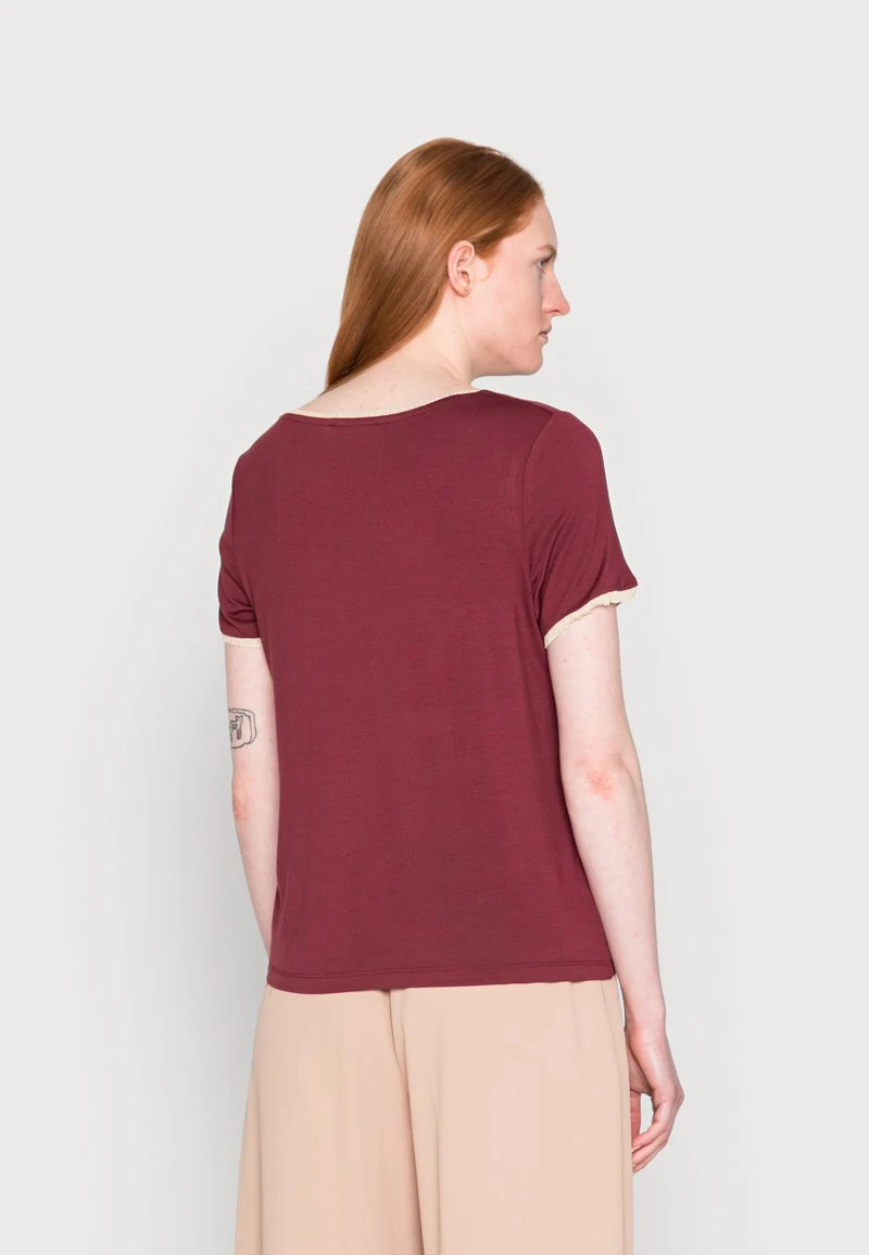 Promoción ⭐ Anna Field Camiseta Básica - Dark Red, Mujer 🧨 5 Promoción ⭐ Anna Field Camiseta Básica - Dark Red, Mujer 🧨 - Imagen 3