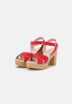 Venta al por mayor ❤️ Anna Field LEATHER - Sandalias De Tacón - Red, Mujer 🤩 -Elegancia Femenina Tienda ecd743cc5a084d55900b6354baf99361
