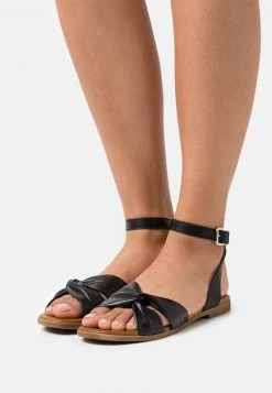 Venta express ❤️ Anna Field LEATHER - 🛒 Sandalias - Black, Mujer ⭐