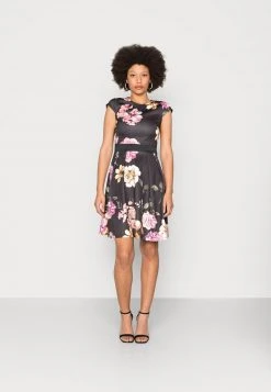 Presupuesto ✨ Anna Field Vestido Ligero - Black/pink, Mujer ✔️