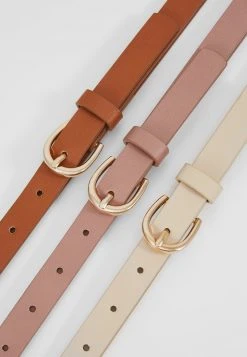 mejor venta ✔️ Anna Field 3 PACK - Cinturón - Cognac/rose/beige, Mujer 🥰 -Elegancia Femenina Tienda f3e754a07fbf4cea9f5d557857d4c475