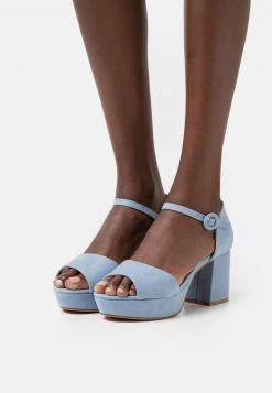 mejor venta ❤️ Anna Field 🔥 Sandalias Con Plataforma - Light Blue, Mujer 🔥